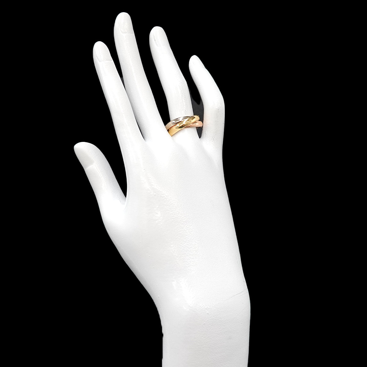Trinity MM Ring 18K YG WG PG 750 Size53 6-6.25(US)