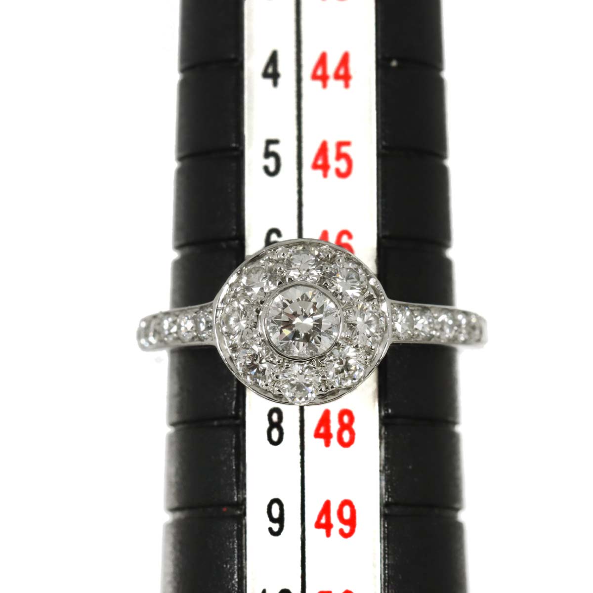 Diamond Ring Pt Platinum size4(US)