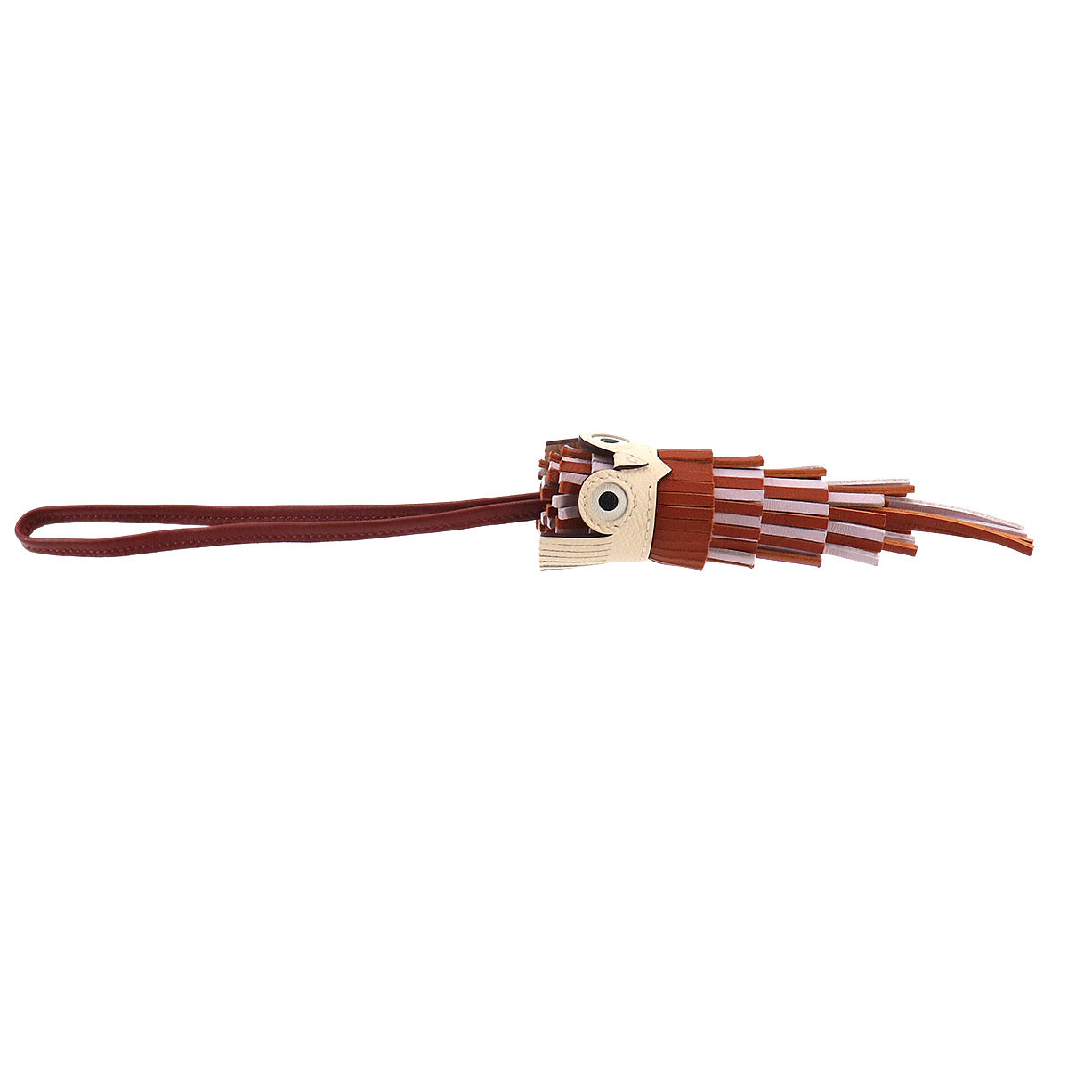 Chouette Owl Bag Charm Agneau Milo Veau Swift Epsom Pain d'Epice