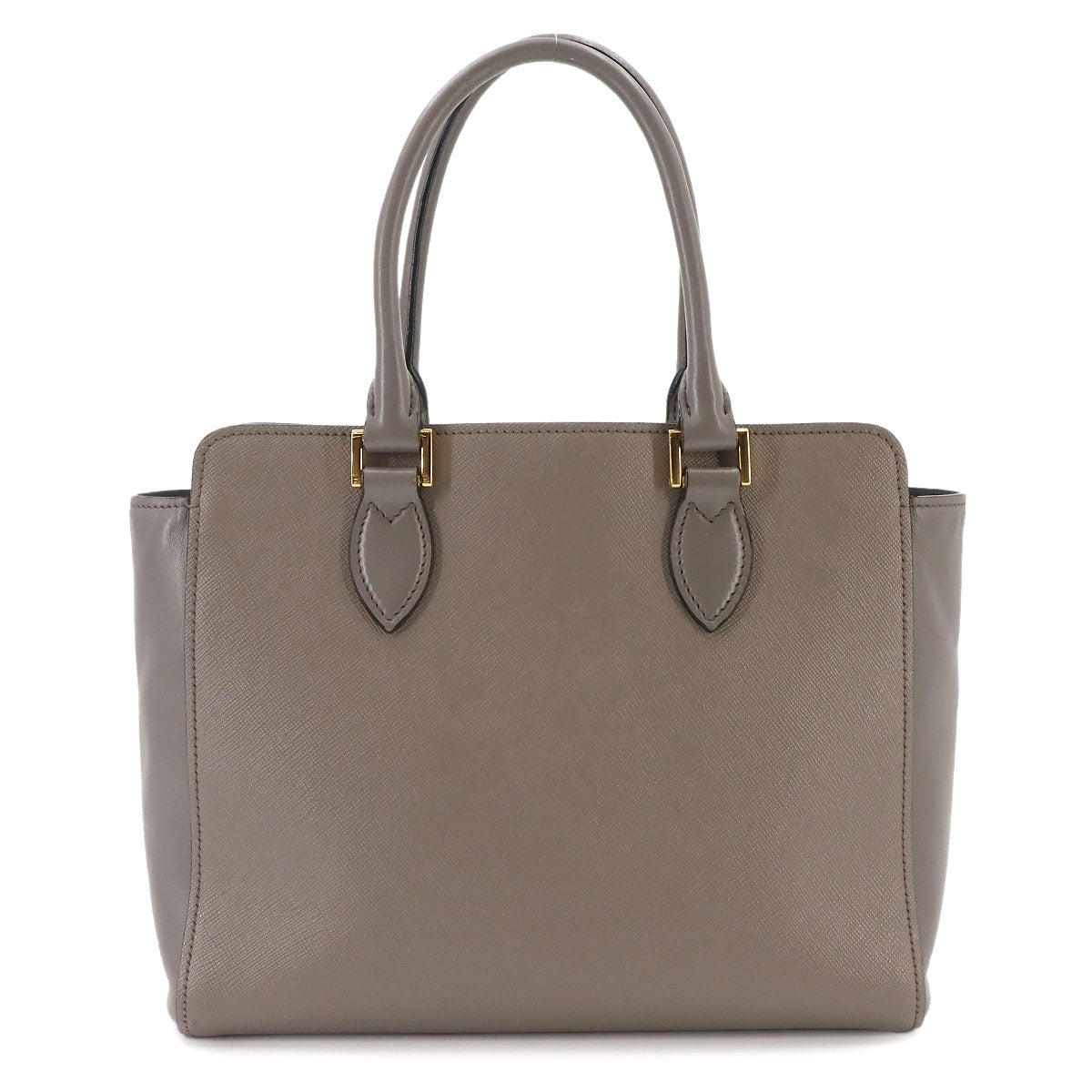 2way Hand Shoulder Bag Saffiano Leather Gray 1BA113