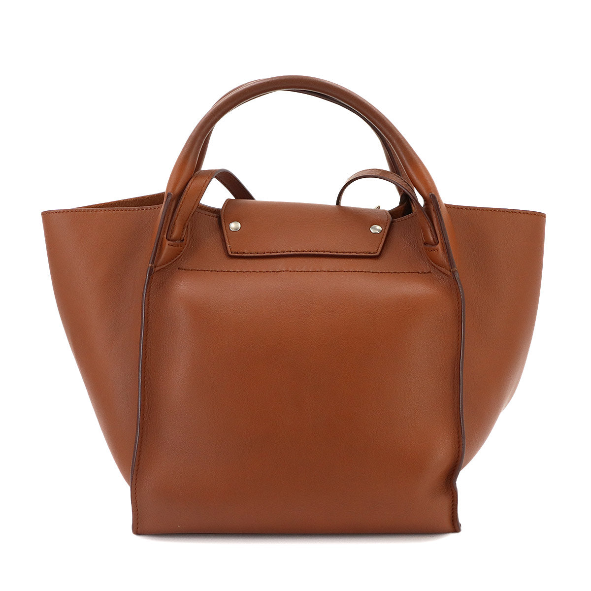 Big Bag Small With Longstrap Hand Shoulder Bag Leather Brown