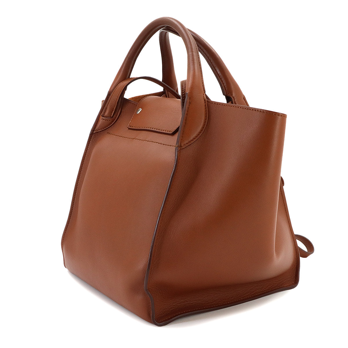 Big Bag Small With Longstrap Hand Shoulder Bag Leather Brown