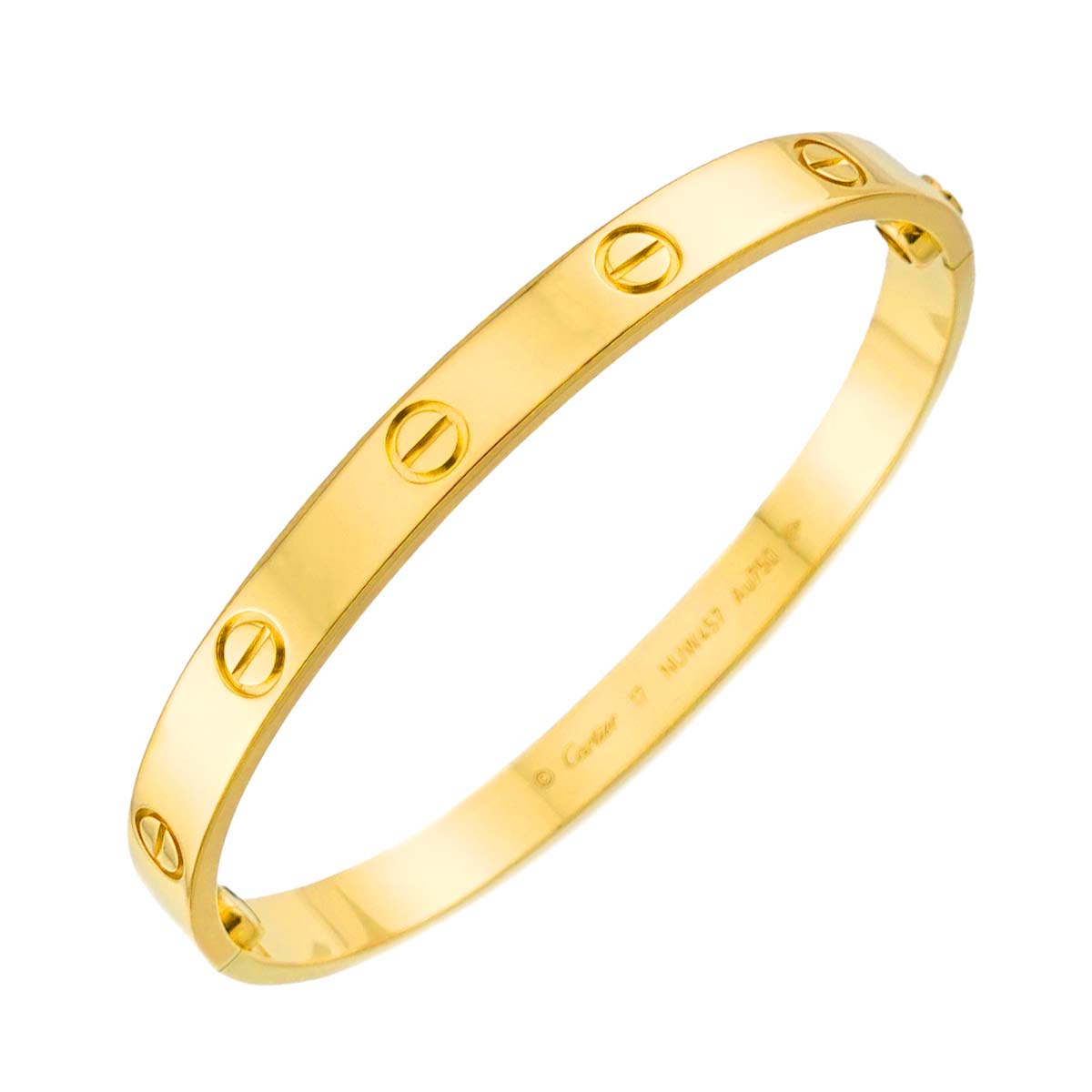Love Bracelet Bangle 18K YG 750 Size17