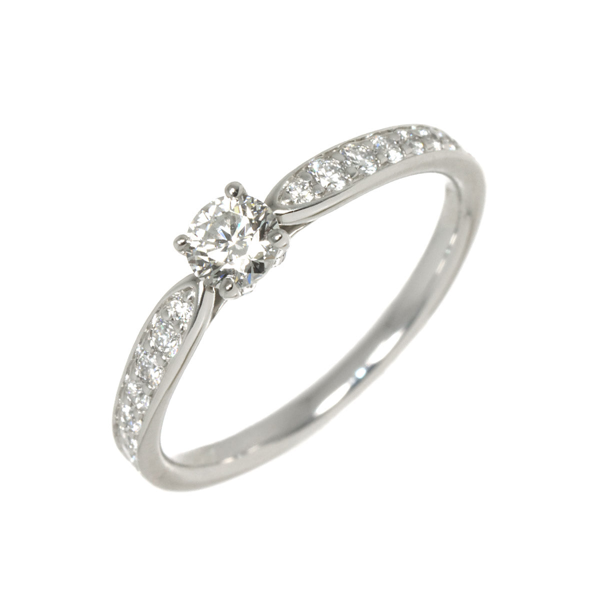Harmony Ring Diamond 0.26ct H/VS1/3EX Pt size6(US)