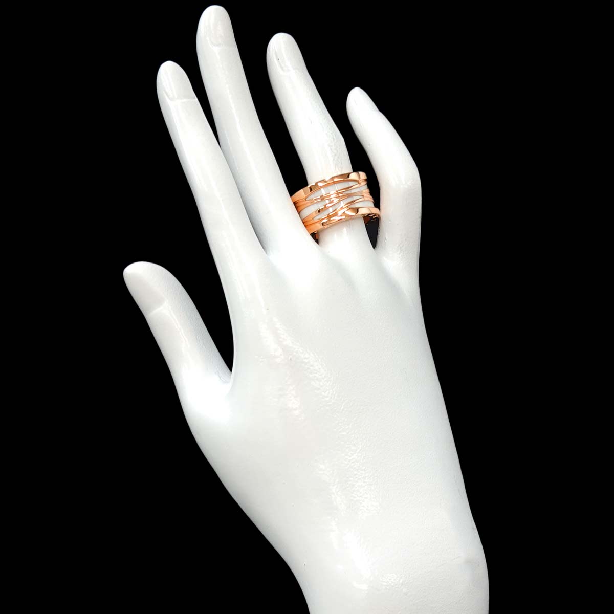 B-ZERO1 Ring Ceramic 18K PG 750 Size53 size6(US)