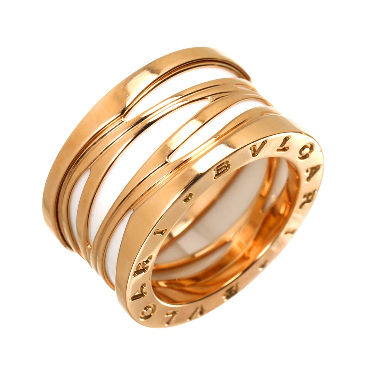 B-ZERO1 Ring Ceramic 18K PG 750 Size53 size6(US)