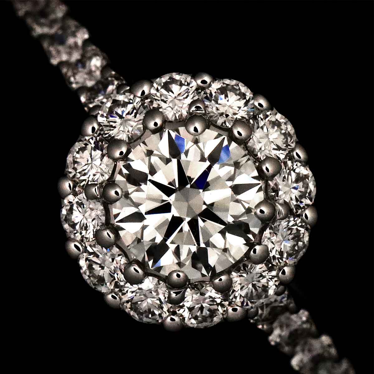 Icon Diamond 0.42ct G/VVS1/3EX Ring 18K WG 750 5-5.25(US)