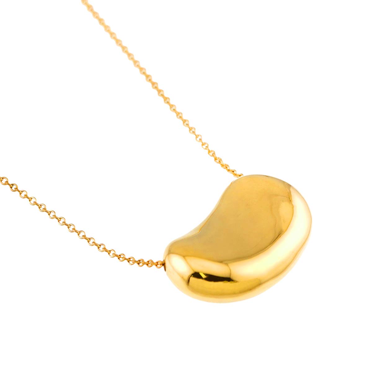 Bean Necklace 18K Yellow Gold 750