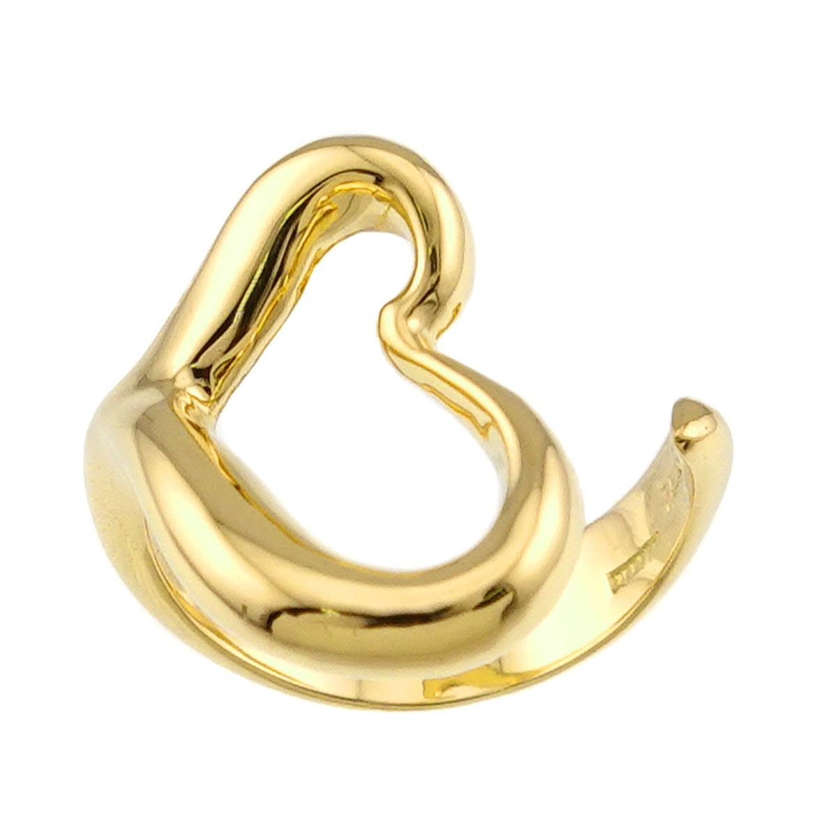 Open Heart Ring 18K YG 750 Size6.25-6.5(US)