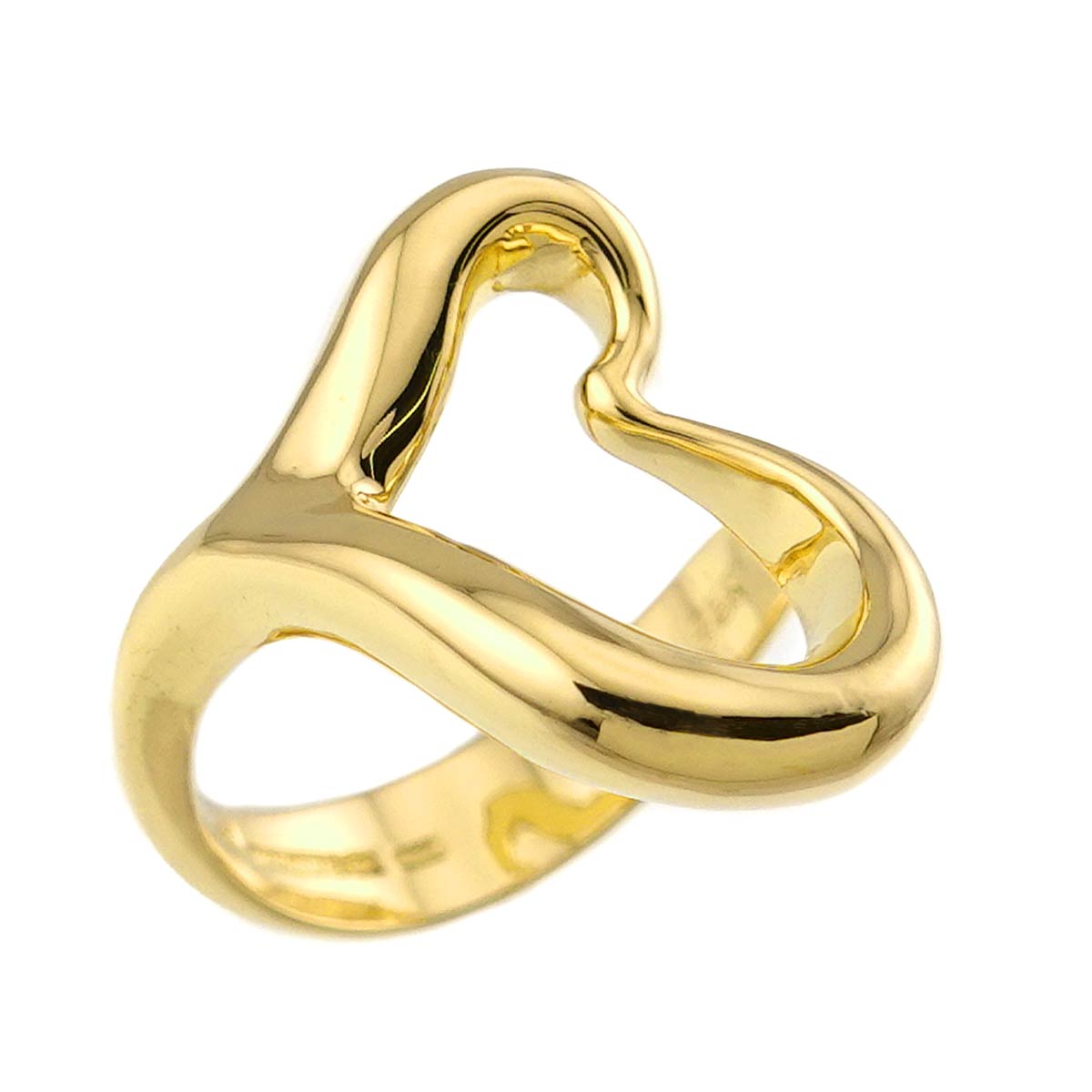 Open Heart Ring 18K YG 750 Size6.25-6.5(US)