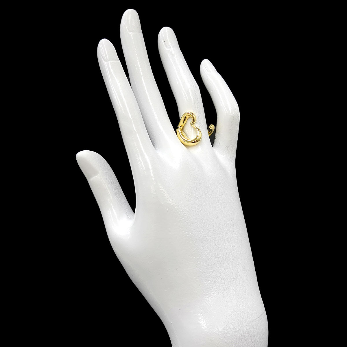Open Heart Ring 18K YG 750 Size6.25-6.5(US)