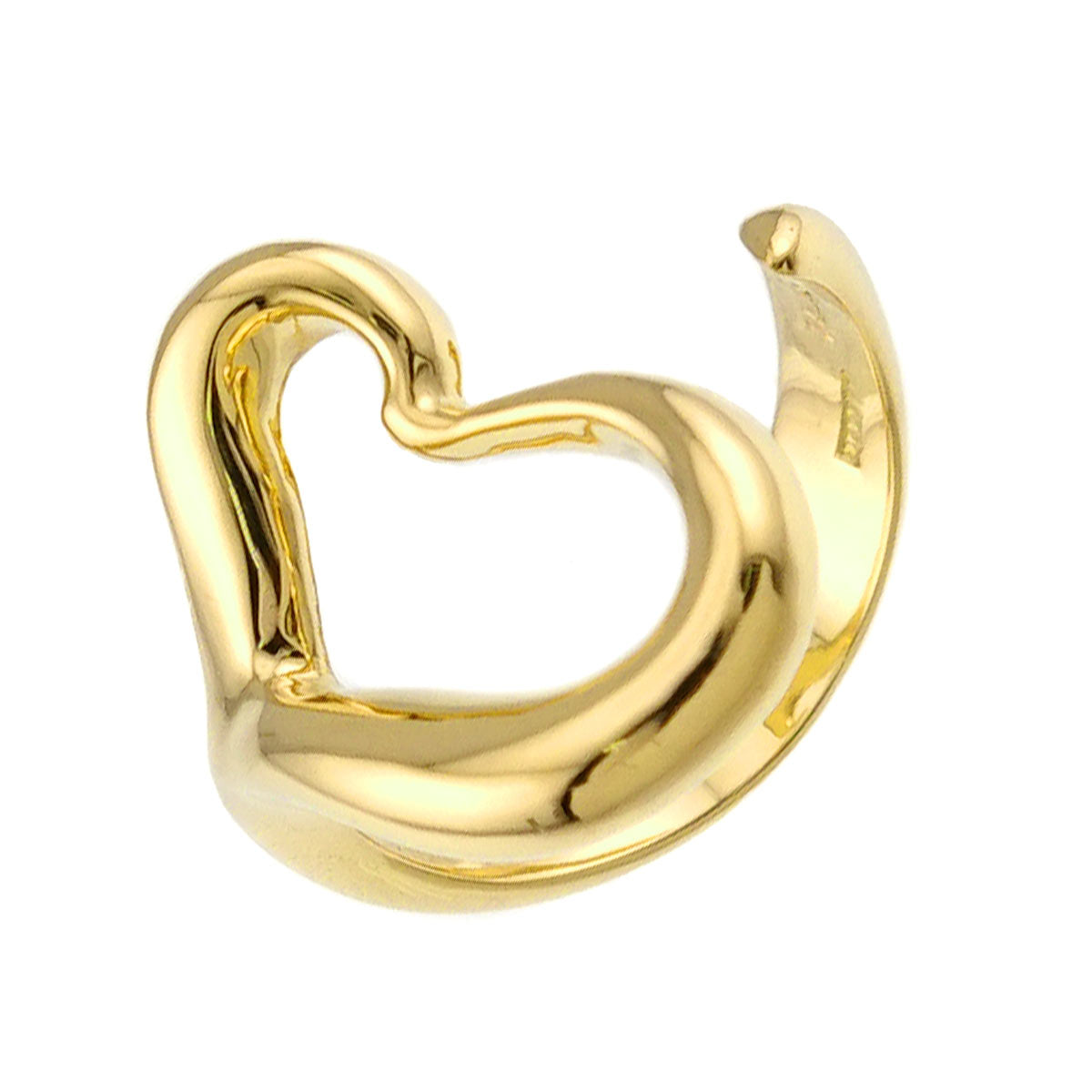 Open Heart Ring 18K YG 750 Size6.25-6.5(US)