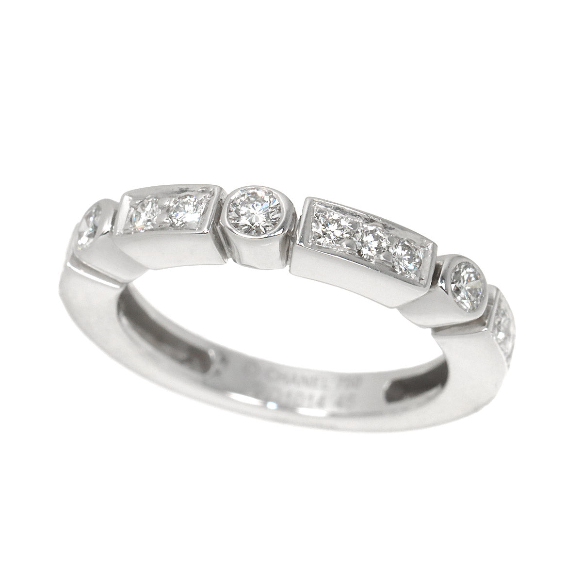 Diamond Ring 18K WG 750 size46 3.75(US)