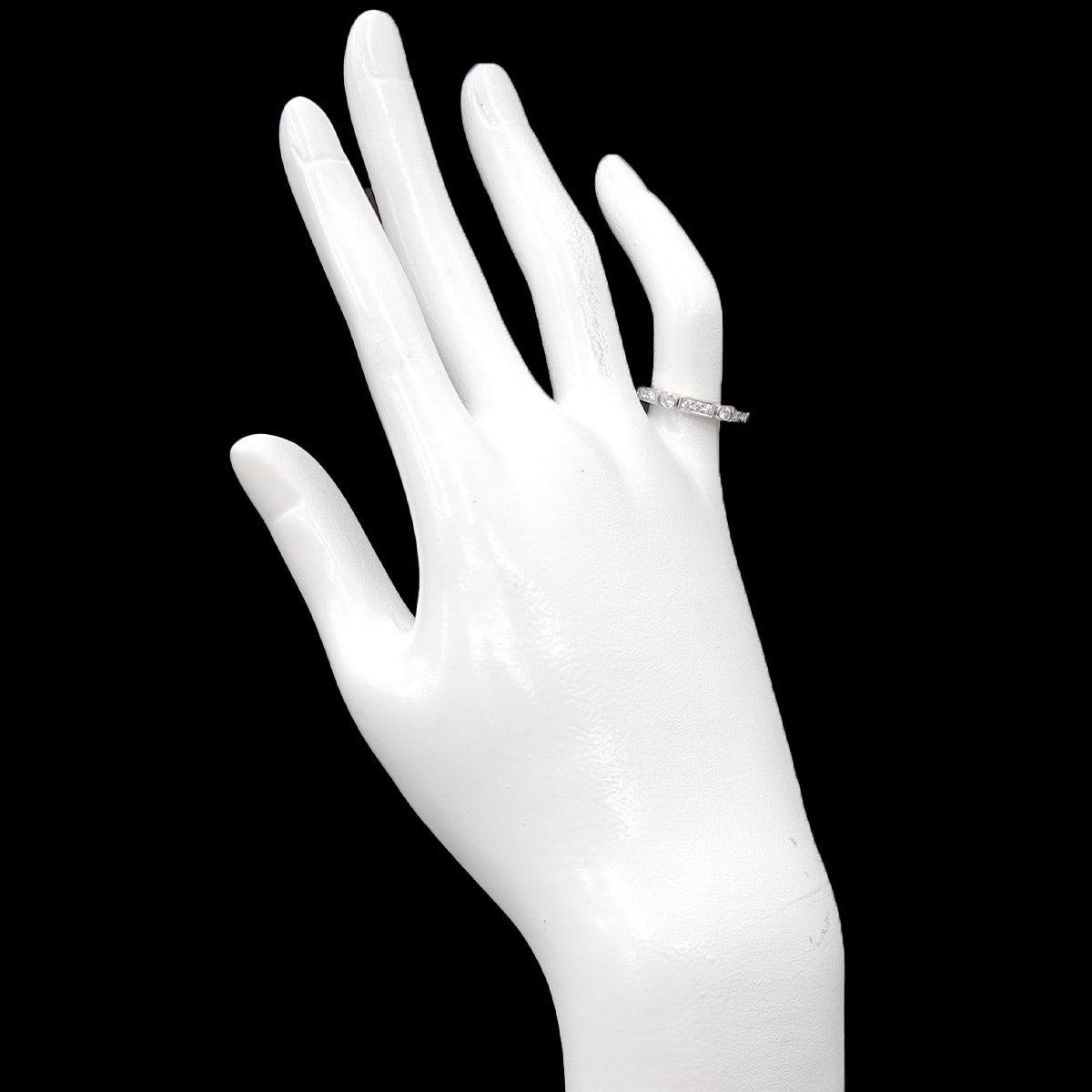 Diamond Ring 18K WG 750 size46 3.75(US)