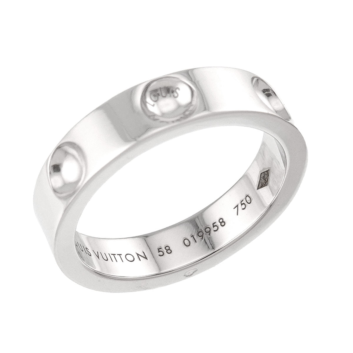 Petit Bague Empreinte Ring 18K WG 750 size58 8.25(US)