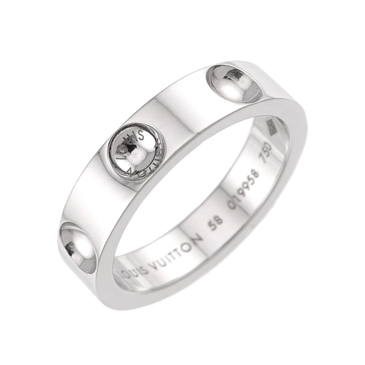Petit Bague Empreinte Ring 18K WG 750 size58 8.25(US)