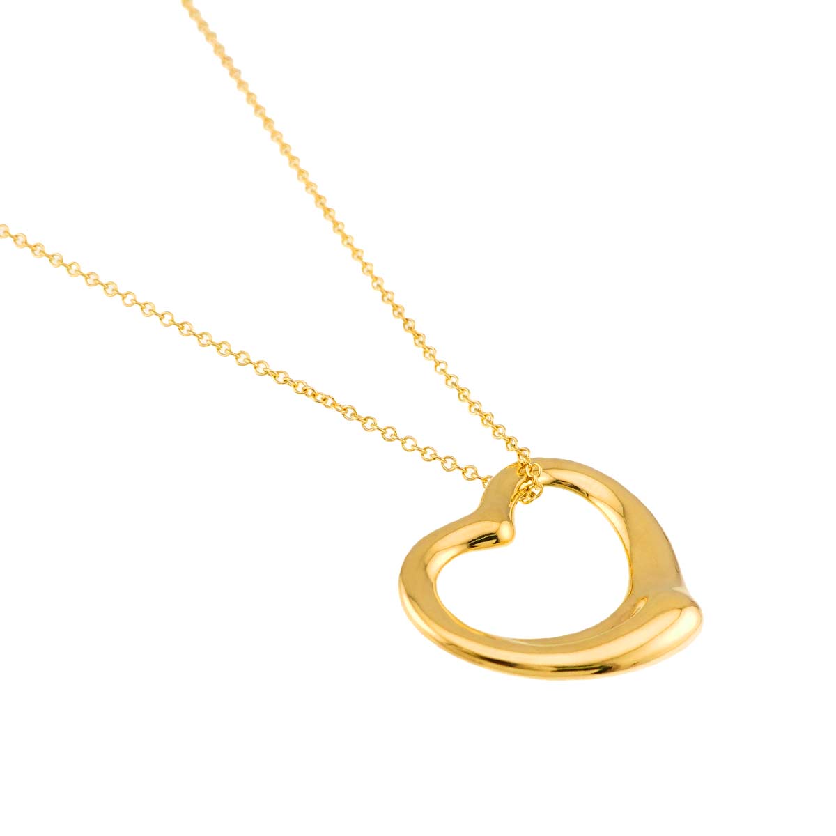 Open Heart Necklace 18K Yellow Gold 750