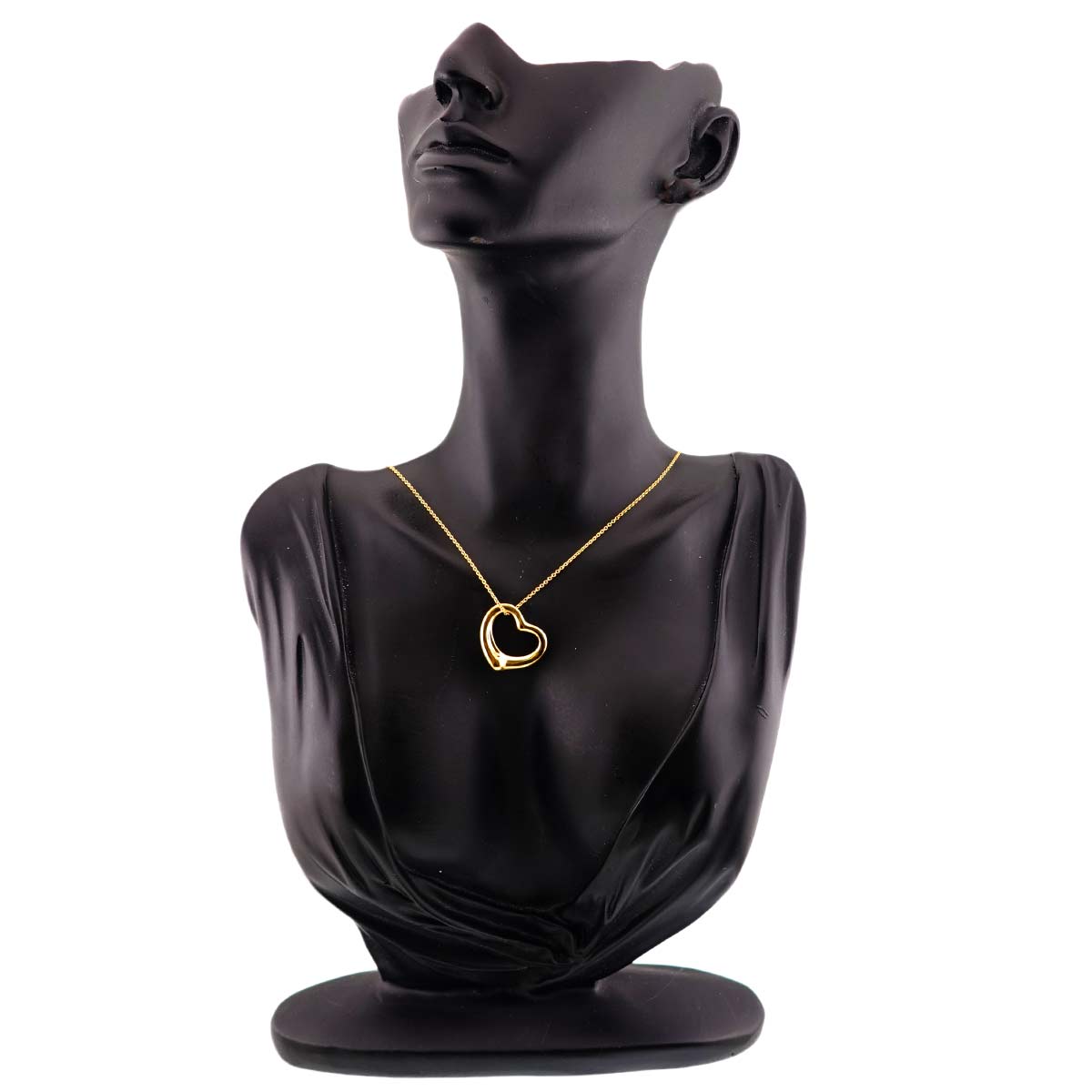 Open Heart Necklace 18K Yellow Gold 750