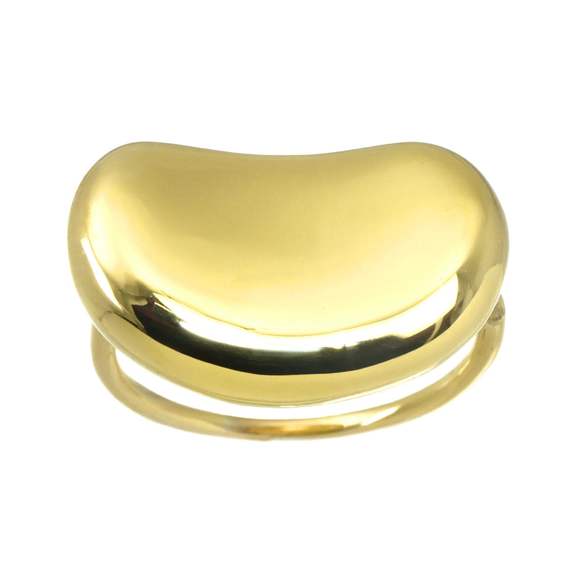 Bean Ring 18K Yellow Gold 750 Size5.5-5.75(US)
