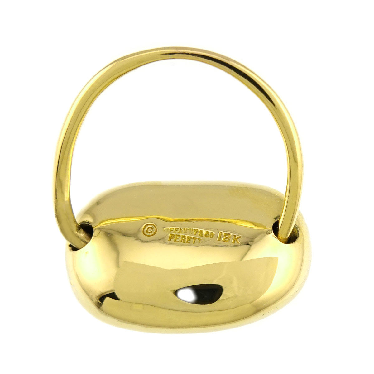 Bean Ring 18K Yellow Gold 750 Size5.5-5.75(US)