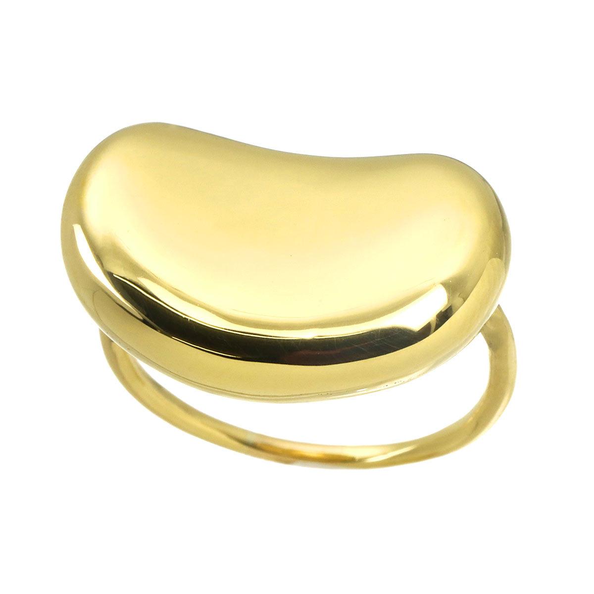 Bean Ring 18K Yellow Gold 750 Size5.5-5.75(US)