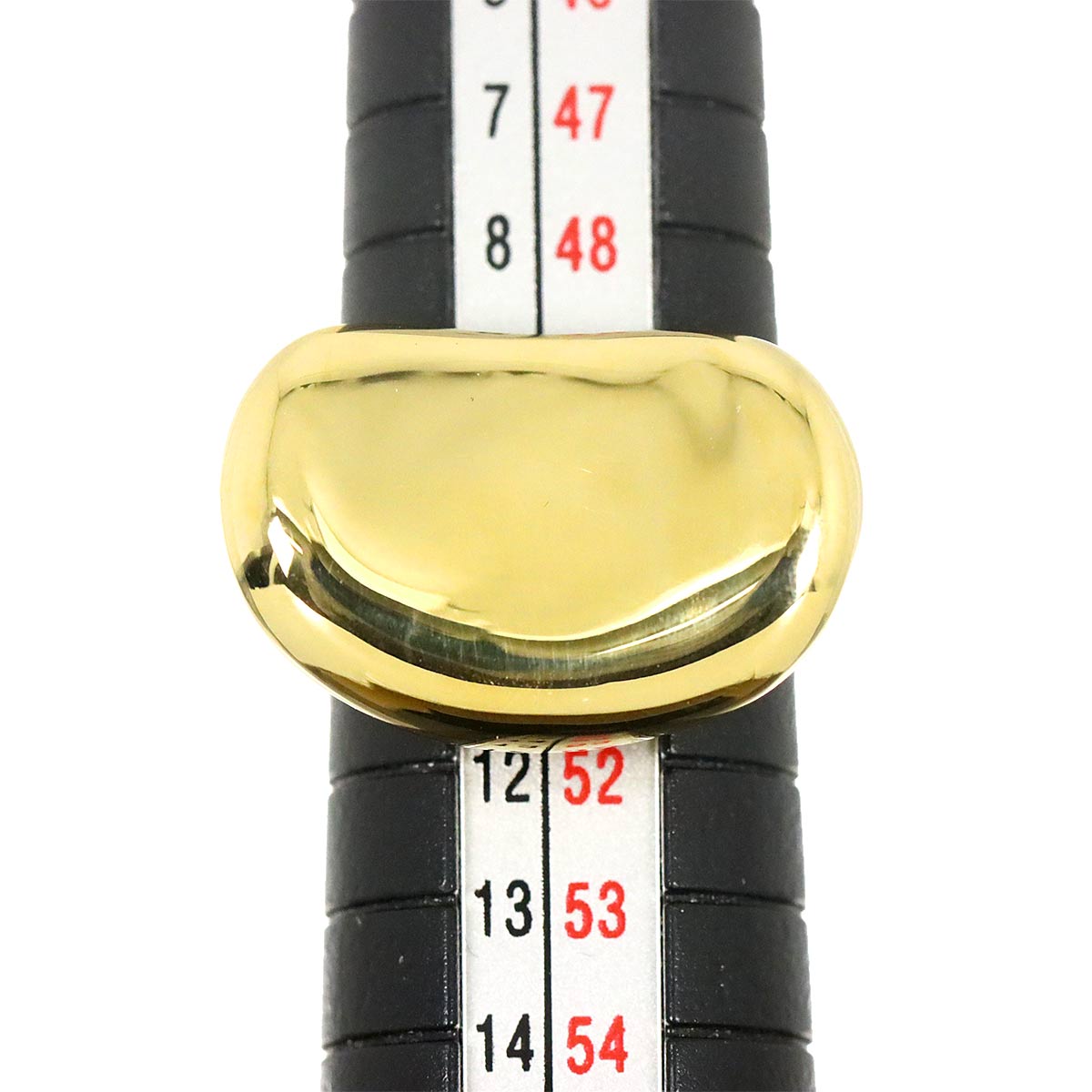 Bean Ring 18K Yellow Gold 750 Size5.5-5.75(US)