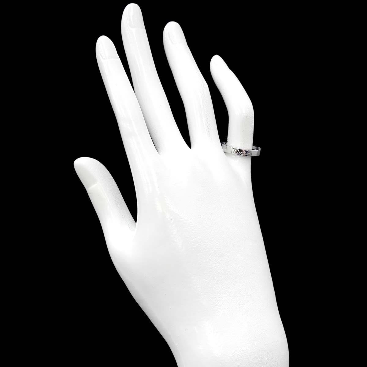 Laniere Ring 18K White Gold 750 Size47 4(US)