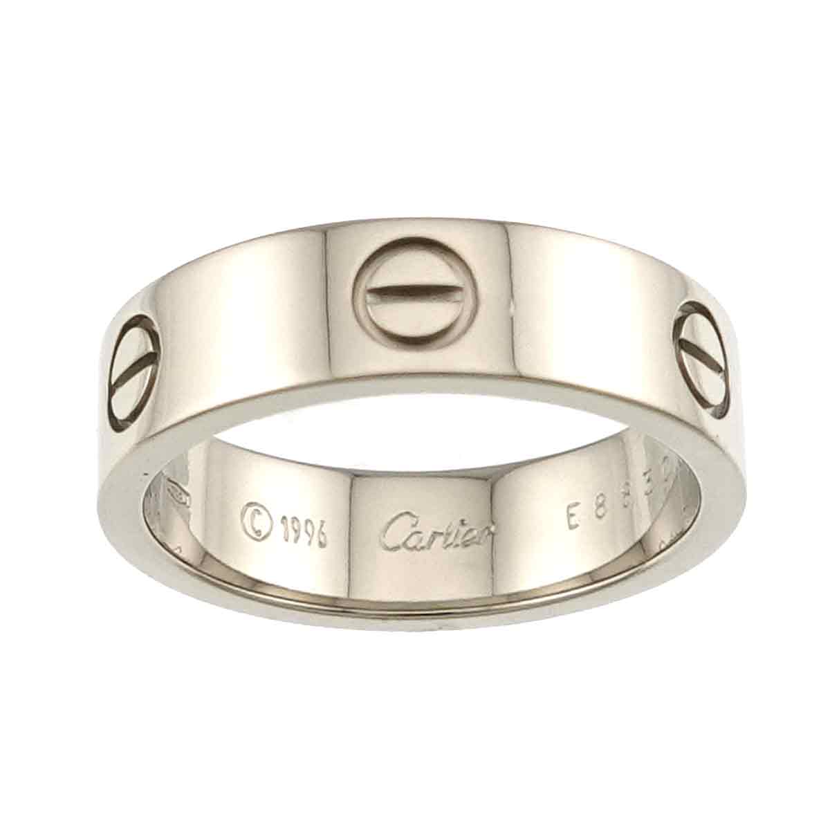 Love Ring 18K White Gold 750 size60 8.75-9(US)