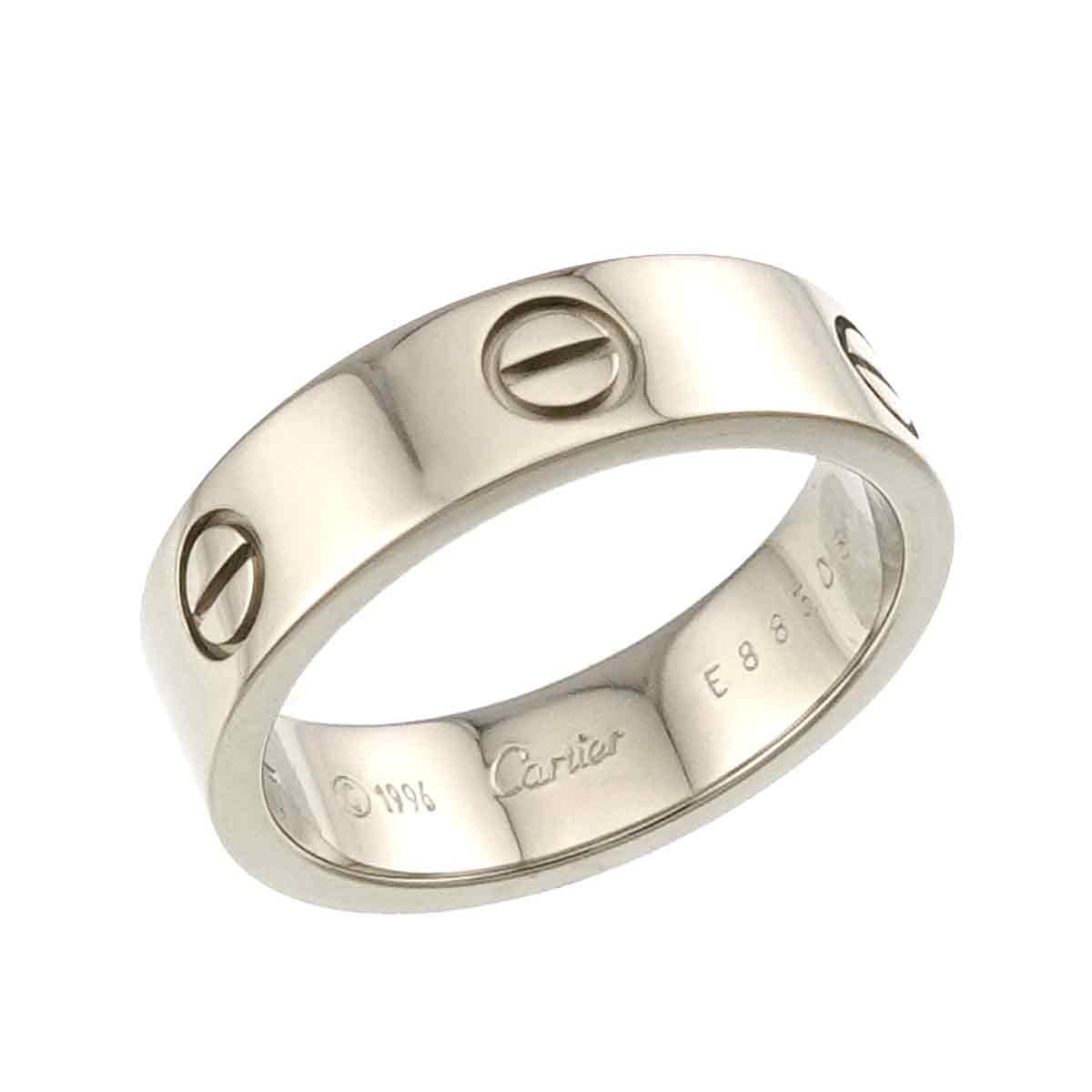 Love Ring 18K White Gold 750 size60 8.75-9(US)