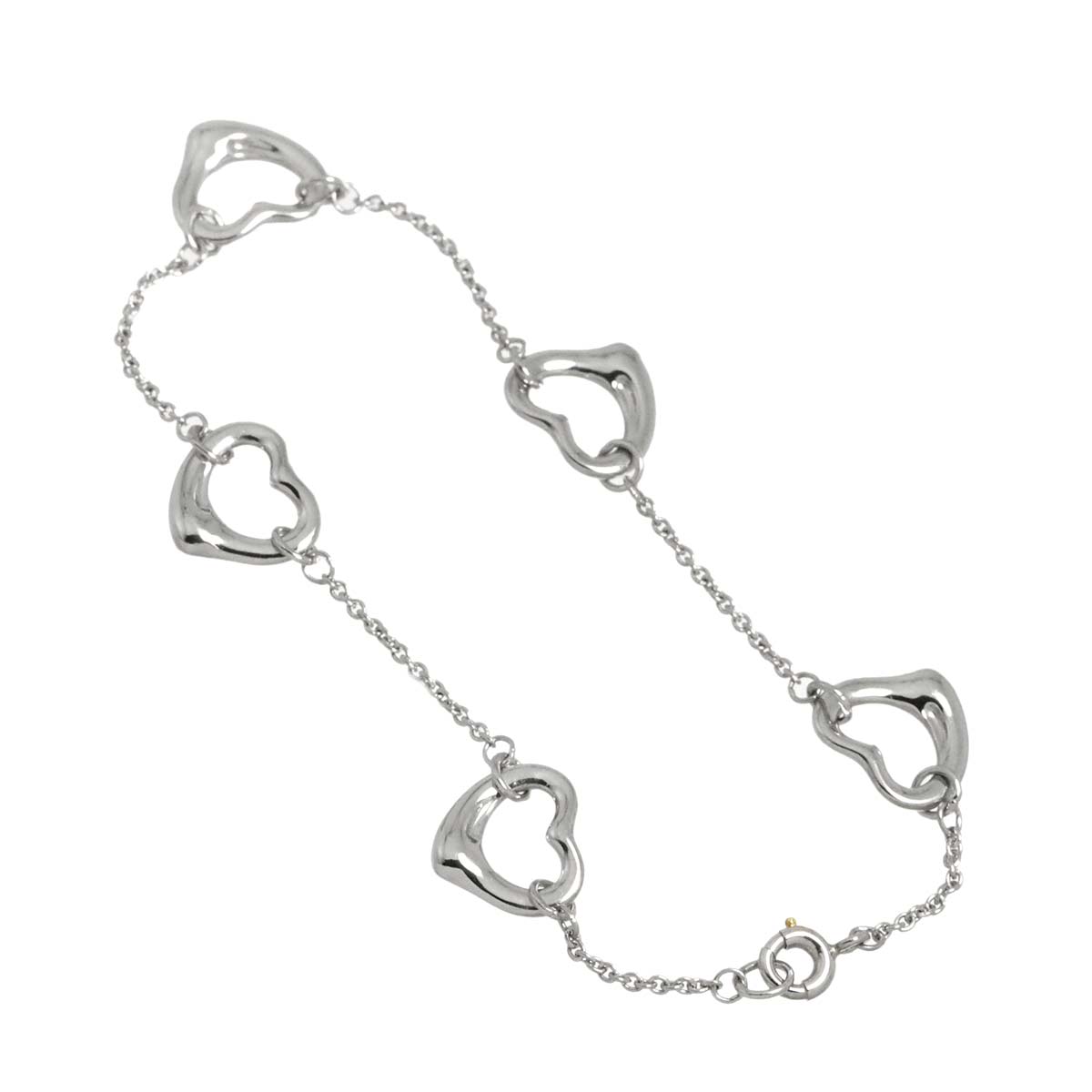 Open Heart 5P Bracelet Platinum