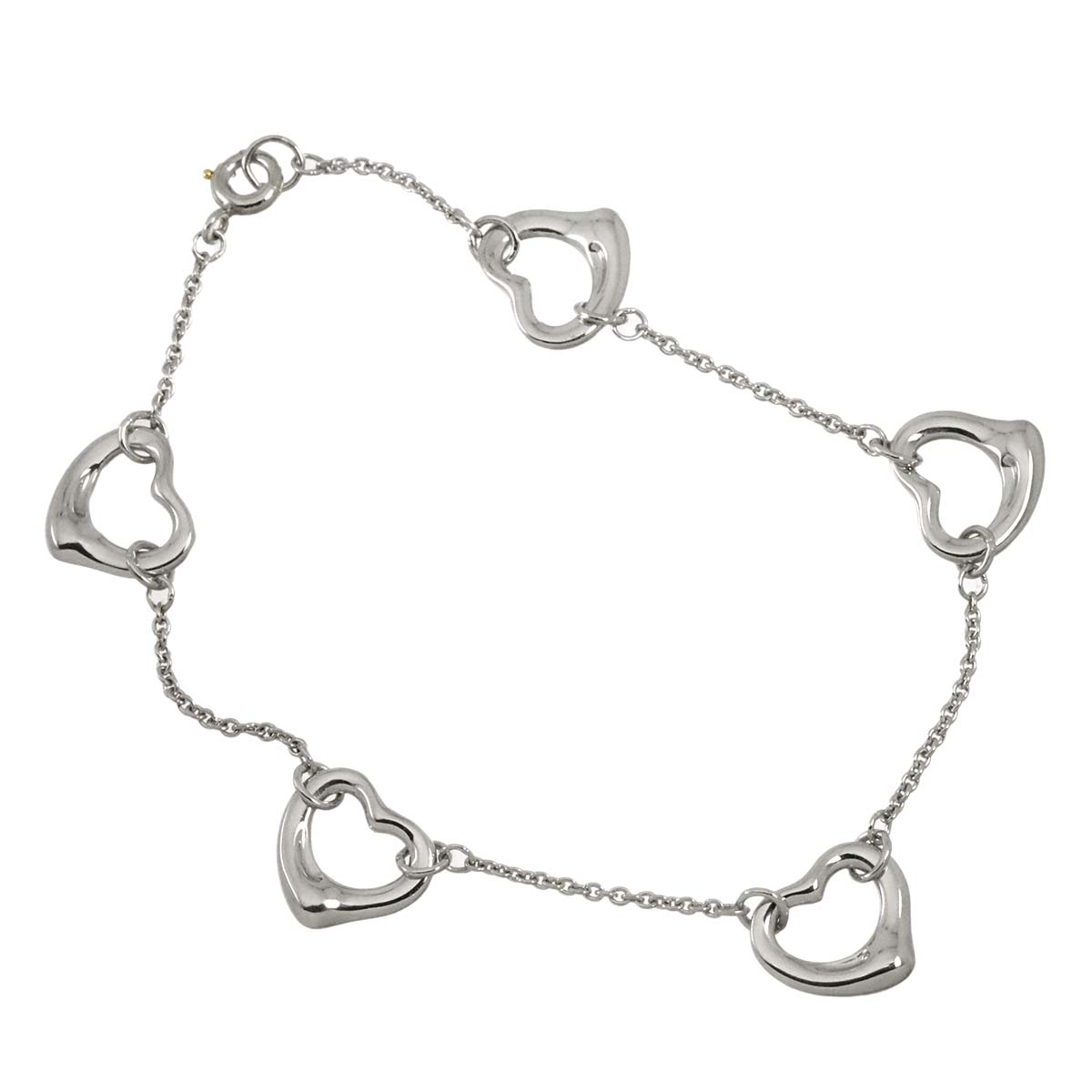 Open Heart 5P Bracelet Platinum