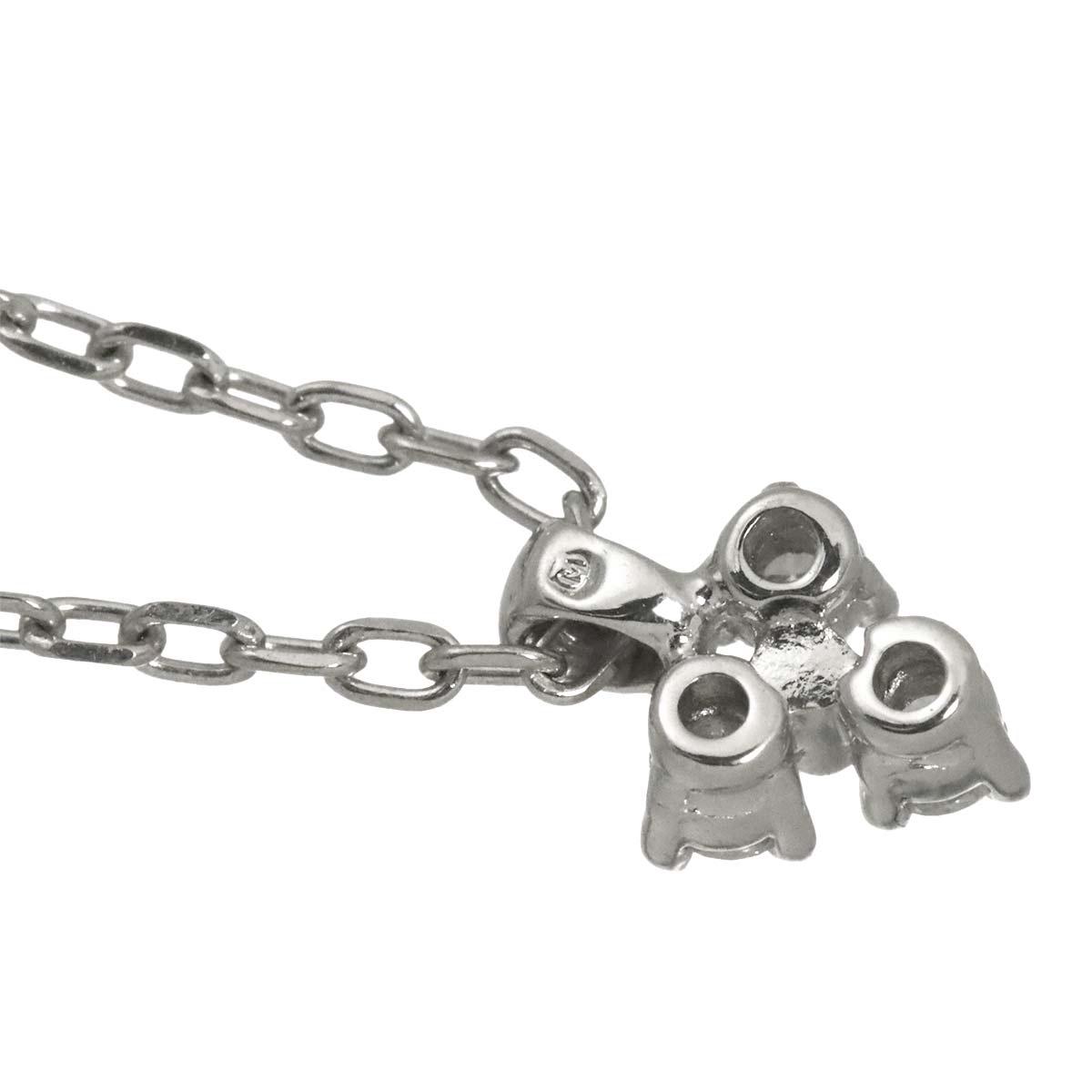 Diamond 0.08ct Necklace 18K White Gold 750