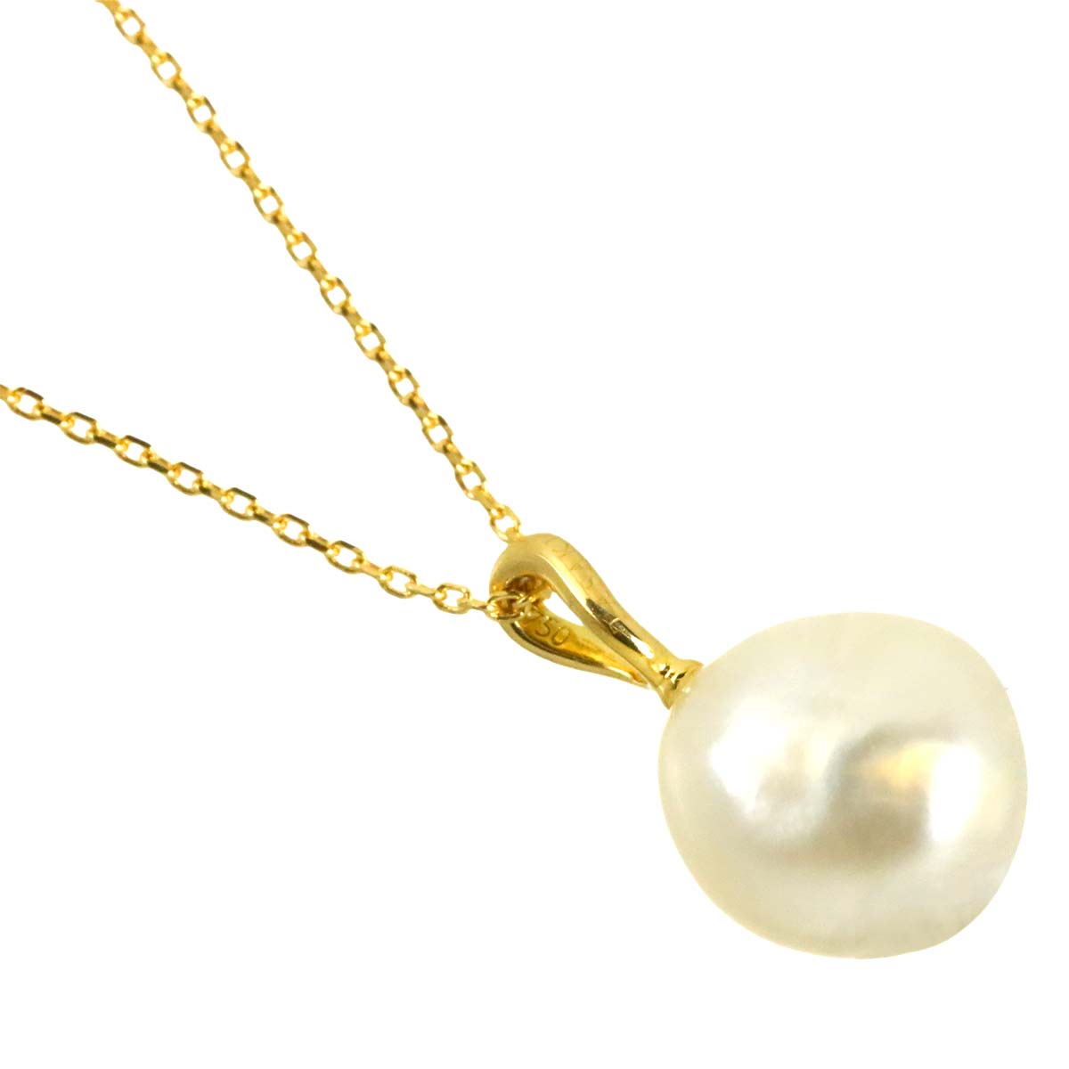Freshwater cultured pearl Necklace 18K YG 750