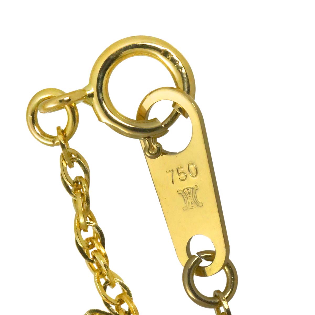 Triomphe Ruby Diamond Necklace K18 Yellow Gold 750