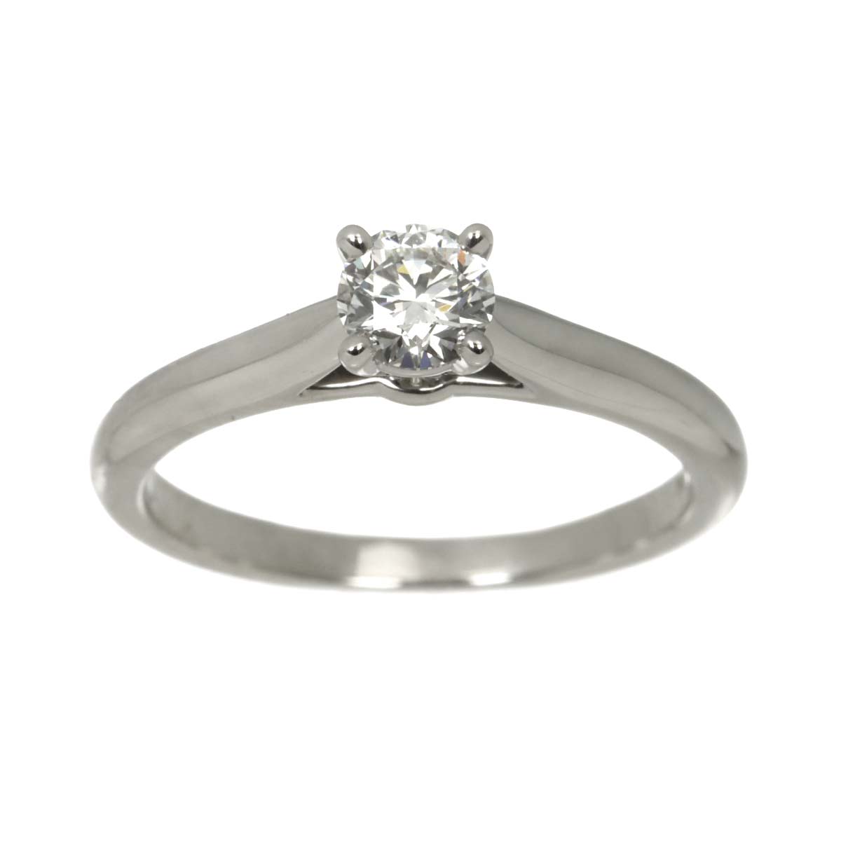 Diamond 0.30ct F/VVS2/3EX Ring Platinum size48 4.5(US)