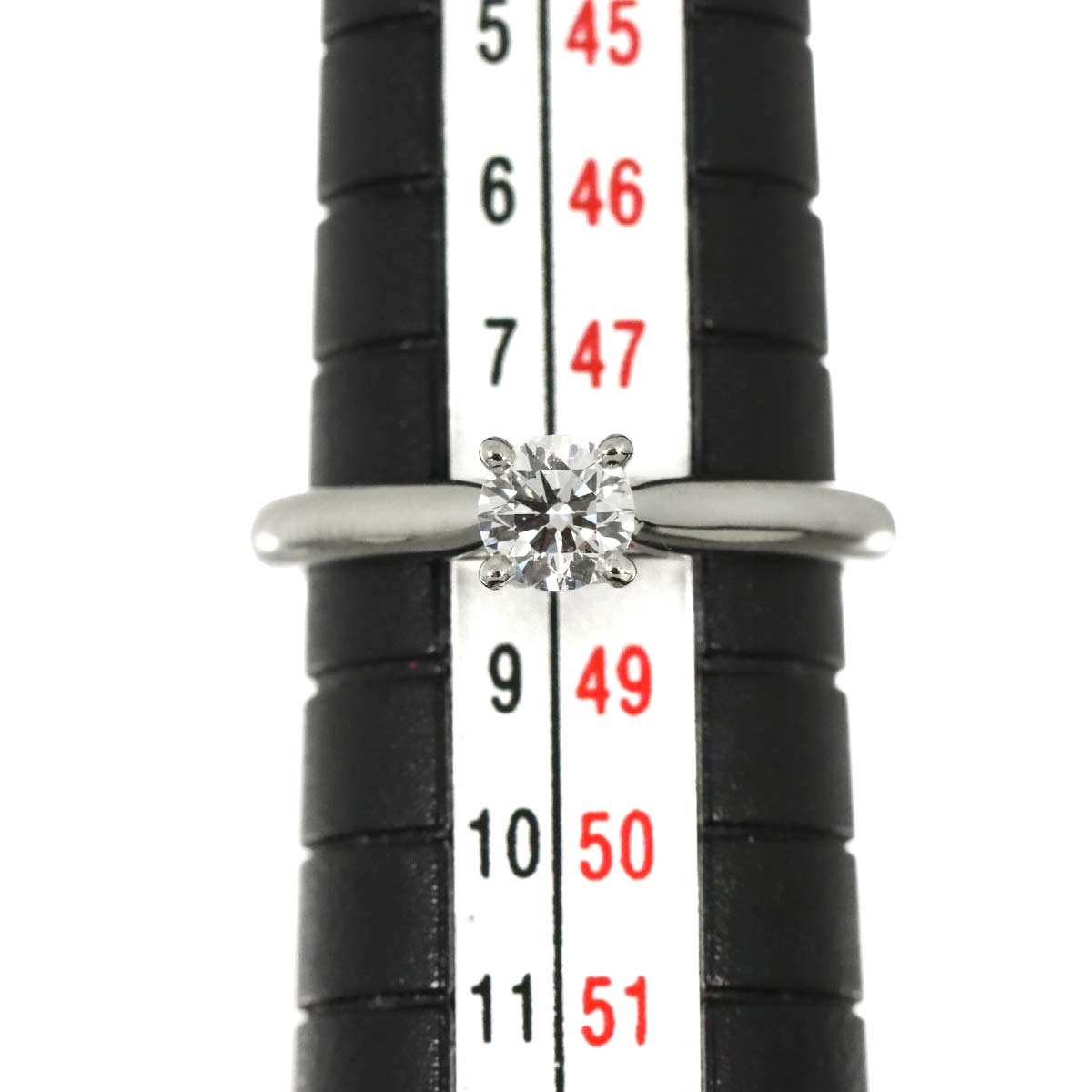 Diamond 0.30ct F/VVS2/3EX Ring Platinum size48 4.5(US)