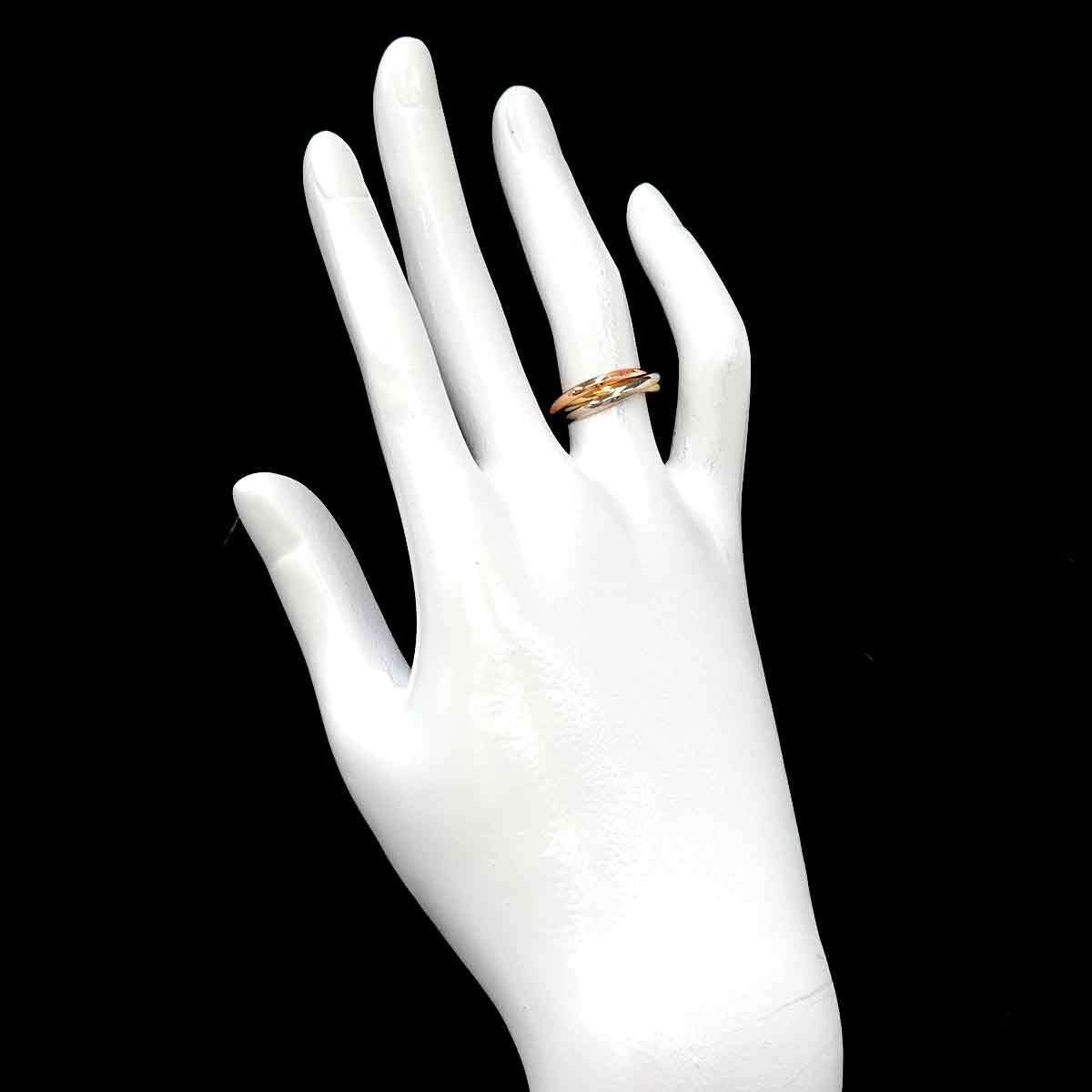 Trinity Ring 18K YG WG PG 750 Size49 4.75-5(US)