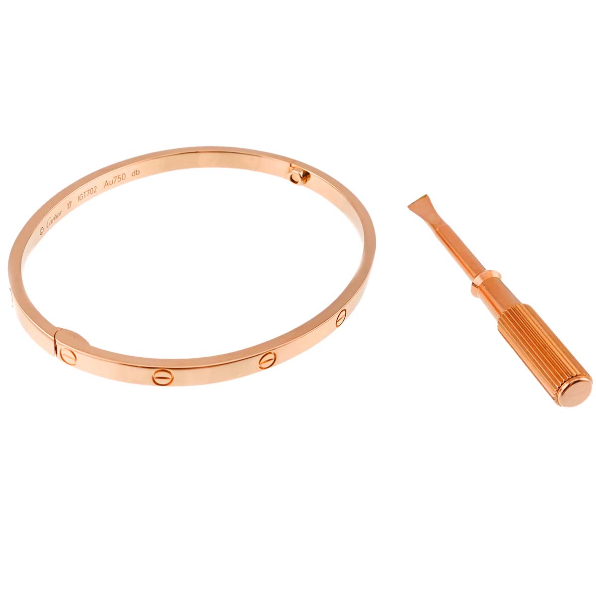 Love Bracelet SM Bangle 18K Pink Gold 750 Size16