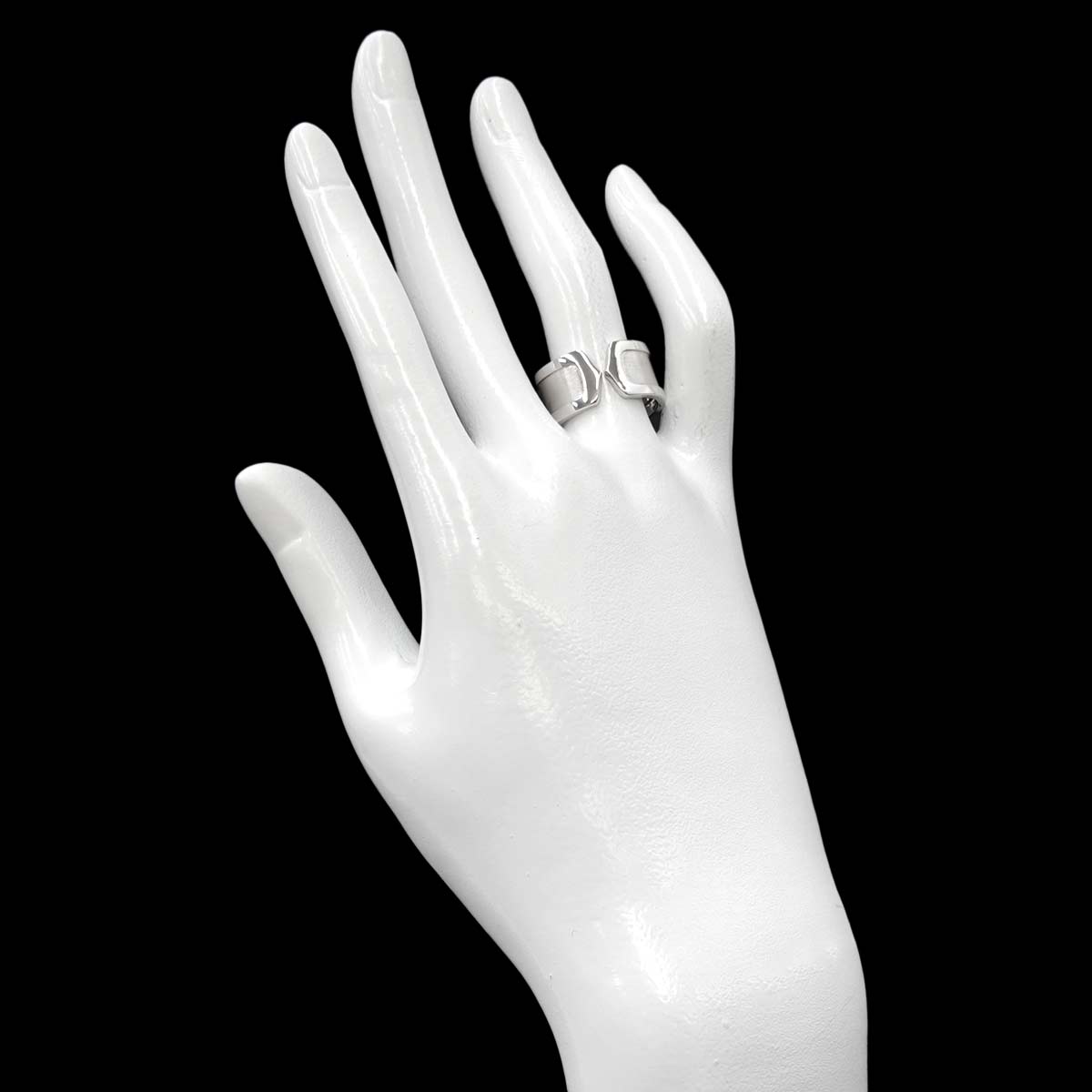 C2 2C Ring 18K White Gold 750 size54 6.25-6.5(US)