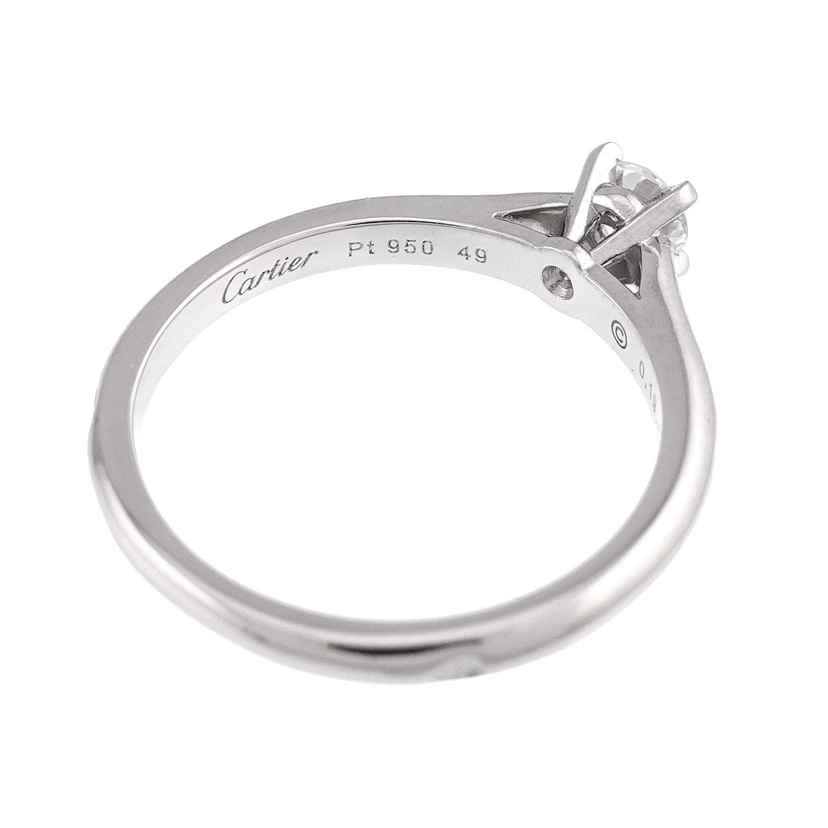 Diamond 0.19ct E/VVS1/VG Ring Platinum size49 4.75-5(US)
