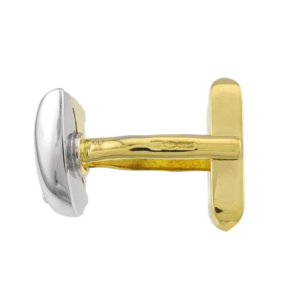 Cufflinks K18 Yellow White Gold 750