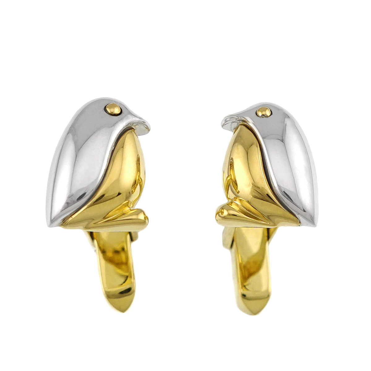 Cufflinks K18 Yellow White Gold 750