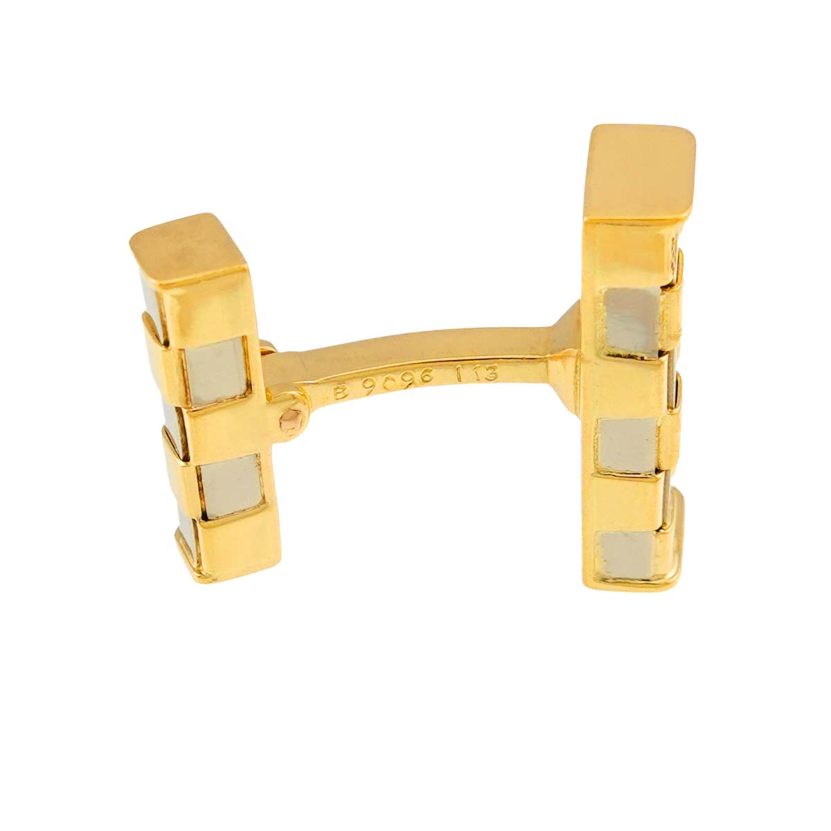 Cuff Links 18K YG WG 750