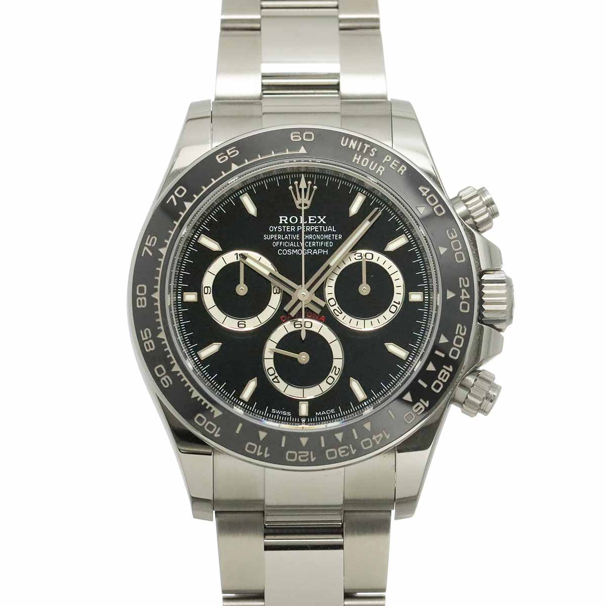 Daytona 126500LN Serial Random Chronograph Black Dial Mens