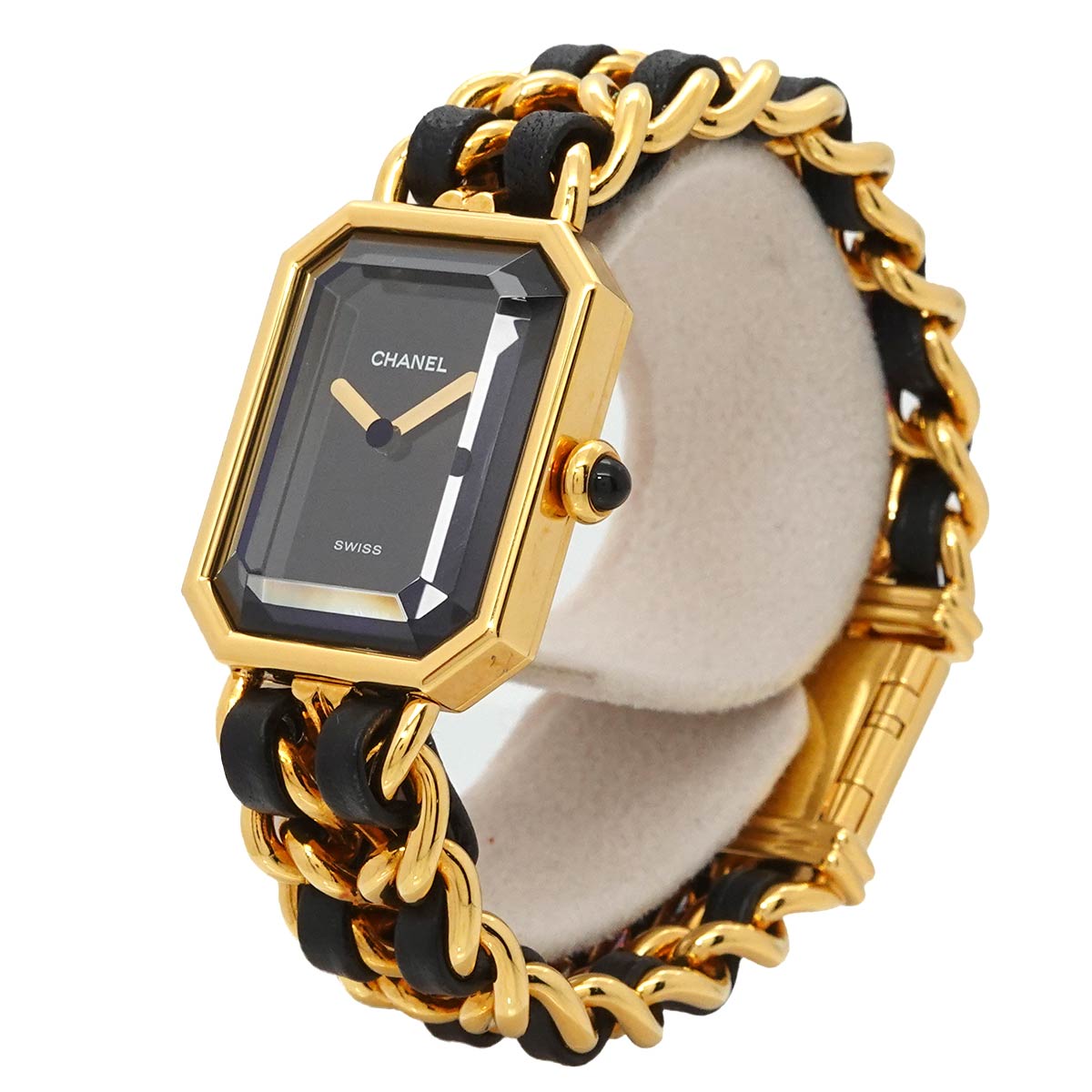 Premiere Size S H0001 Vintage Quartz Black Dial Ladies Watch