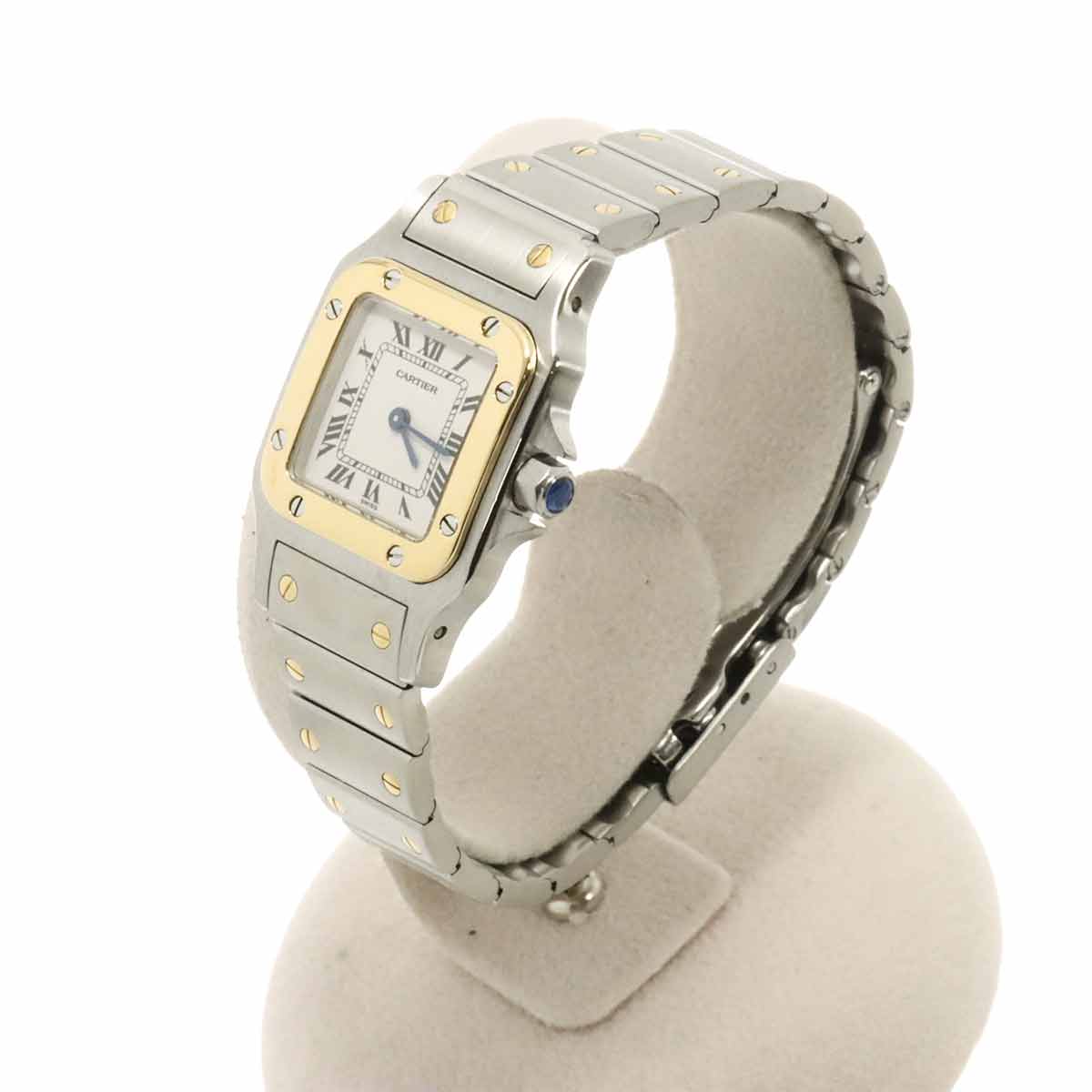Santos Galbee W20012C4 750 YG Cream Dial Ladies Watch