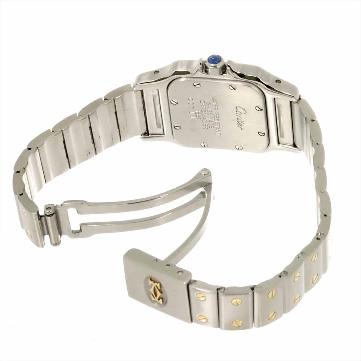 Santos Galbee W20012C4 750 YG Cream Dial Ladies Watch