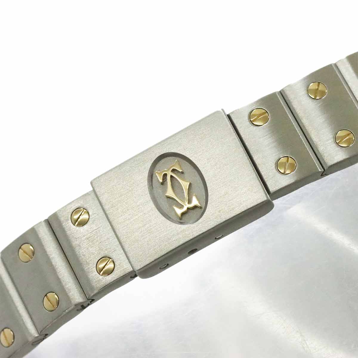 Santos Galbee W20012C4 750 YG Cream Dial Ladies Watch