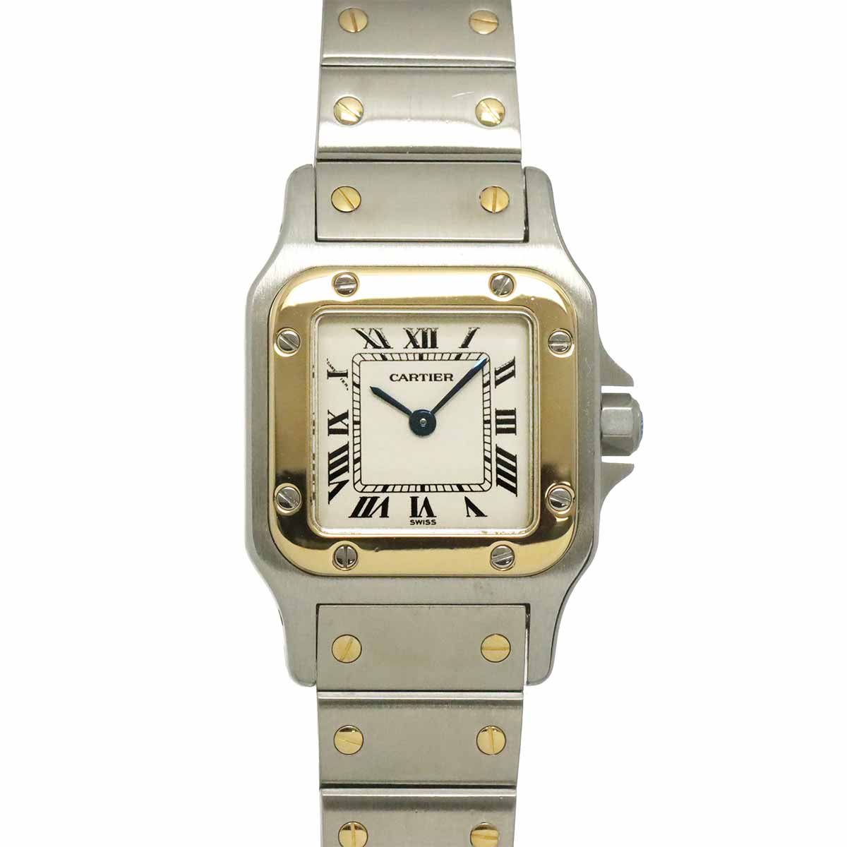 Santos Galbee W20012C4 750 YG Cream Dial Ladies Watch