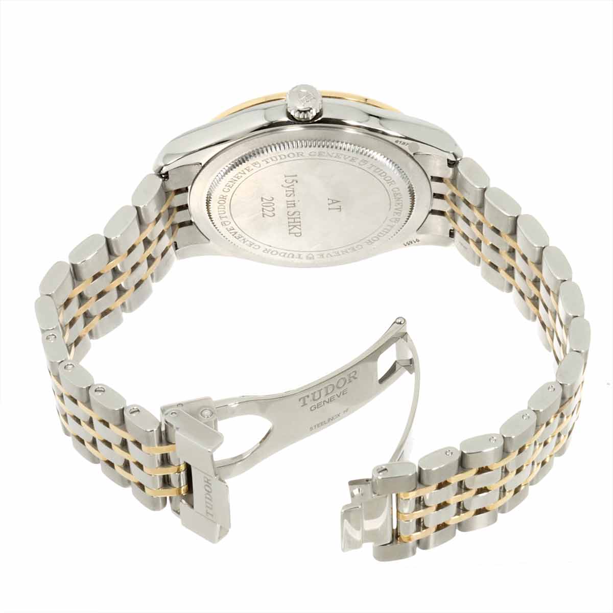 1926 91651 6P Diamond Automatic PG Date Silver Dial Mens Watch